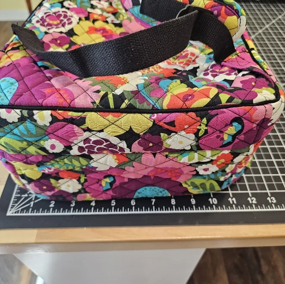 Multicolored Floral Lrg Vera Bradley Double Zip Backpack In Va Va Bloom Pattern - Picture 9 of 12